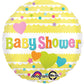 Hearts & Yellow Foil Baby Shower Balloon