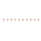 Number 30 Plastic Pennant Banner 9' Prismatic Rose gold