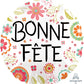28" Jumbo Bonne Fete Peachy Flower Balloon