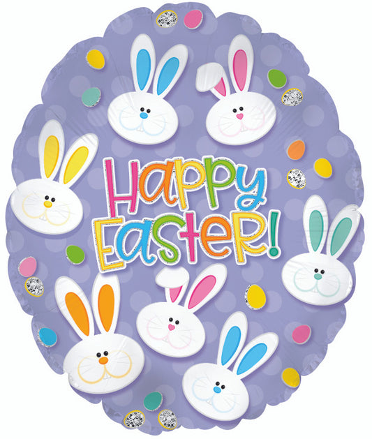 cute egg shaped foil balloon happy easter