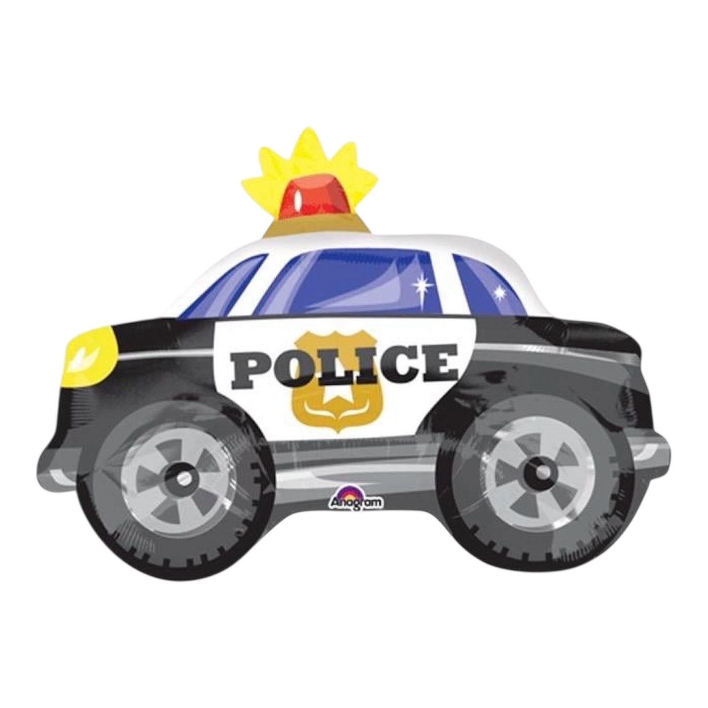24" x 18" Police Car Shaped Foil Balloon