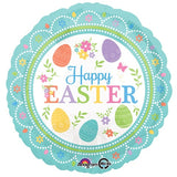 Lovely Happy Easter Round Foil Balloon