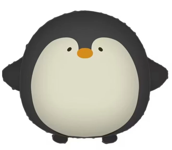 21" Matte Round Penguin Foil Balloon