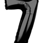 26" Black Number Foil Balloon