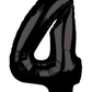 26" Black Number Foil Balloon