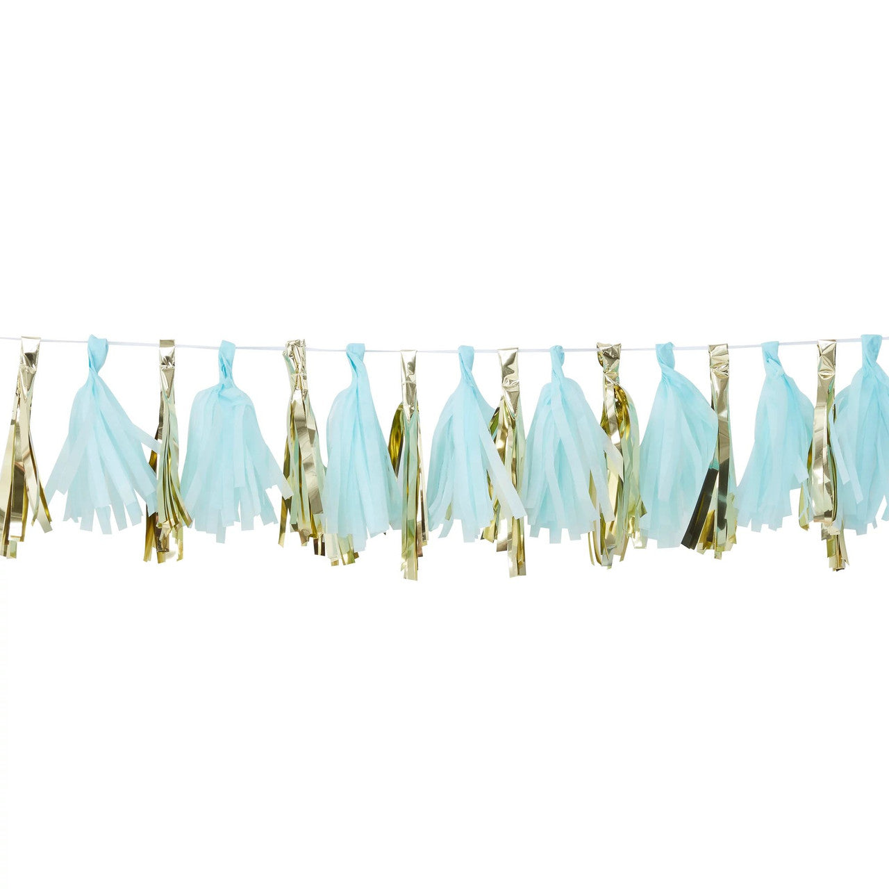 Ginger Ray Blue & Gold Tassel Garland Party Decor 1/PC