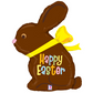 Happy Easter Chocolate Bunny Jumbo Foil Balloon