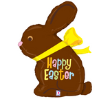 Happy Easter Chocolate Bunny Jumbo Foil Balloon