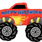 monster truck jumbo foil balloon