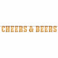 Cheers & Beers Letter Banner 6.6' x 6" 1/ct