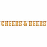 Cheers & Beers Letter Banner 6.6' x 6" 1/ct