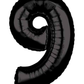 26" Black Number Foil Balloon