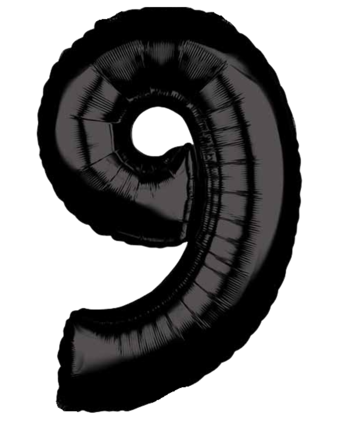 26" Black Number Foil Balloon