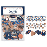 navy & rose gold party confetti