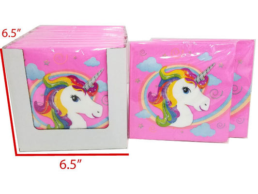 Pink Unicorn Party Napkins
