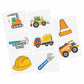 Construction Theme Birthday Temporary Tattoos Party Favor
