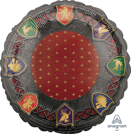18" Round Foil Balloon Medieval
