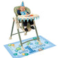 Happy 1st Birthday Bright Blue Balloon Print High Chair Decorating Kit