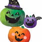 Spooky Halloween Pumpkin Stacker 33" Supershape Foil Balloon