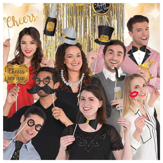 NYE Party Photo Props Kit
