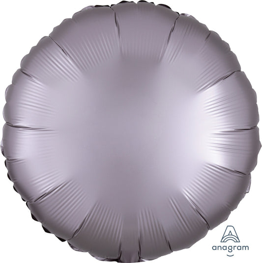 18" Round Shape Satin Luxe Greige Foil Balloon