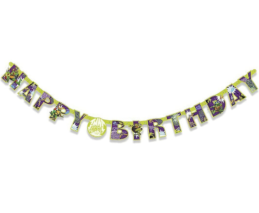 TMNT Mutant Mayhem Happy Birthday Jointed Banner