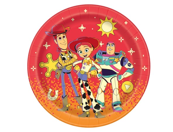 Toy Story 5 Round Dinner Plates 9" 8 Pack