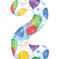 Anagram Supershape 34" Number 2 Streamers & Balloons Decorative Foil Balloon Party