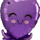 Adorable Purple Octopus Foil Balloon