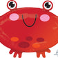Adorable Red Crab Foil Balloon