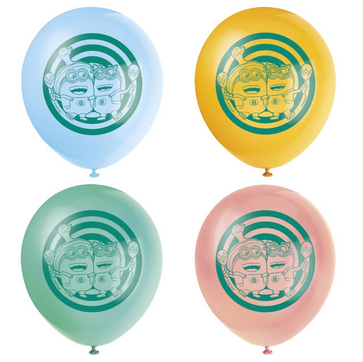 Despicable Me 4 Minions Latex Balloons 8/CT