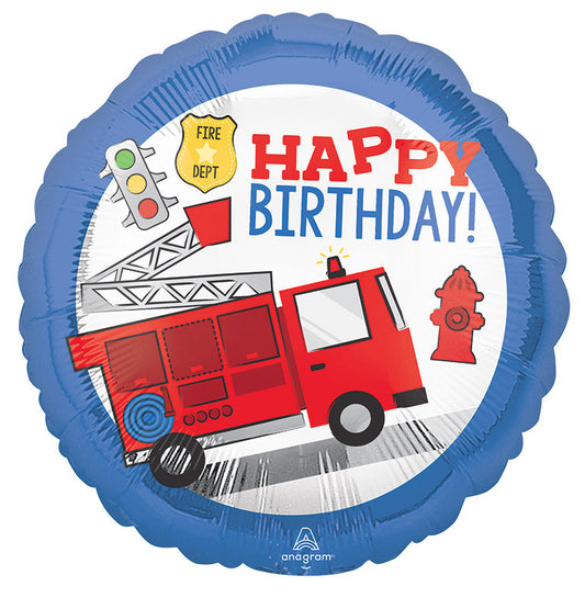 Happy Birthday First Responders Foil Balloon