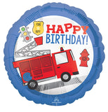 Happy Birthday First Responders Foil Balloon