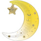Mini Crescent Moon Foil Air-Fill Balloon
