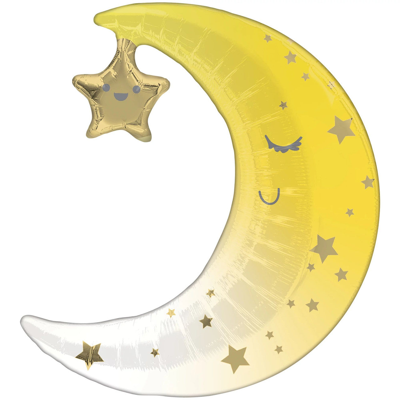 Mini Crescent Moon Foil Air-Fill Balloon