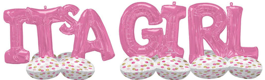 "It's A Girl" Indoor & Outdoor Use Balloon Decoration