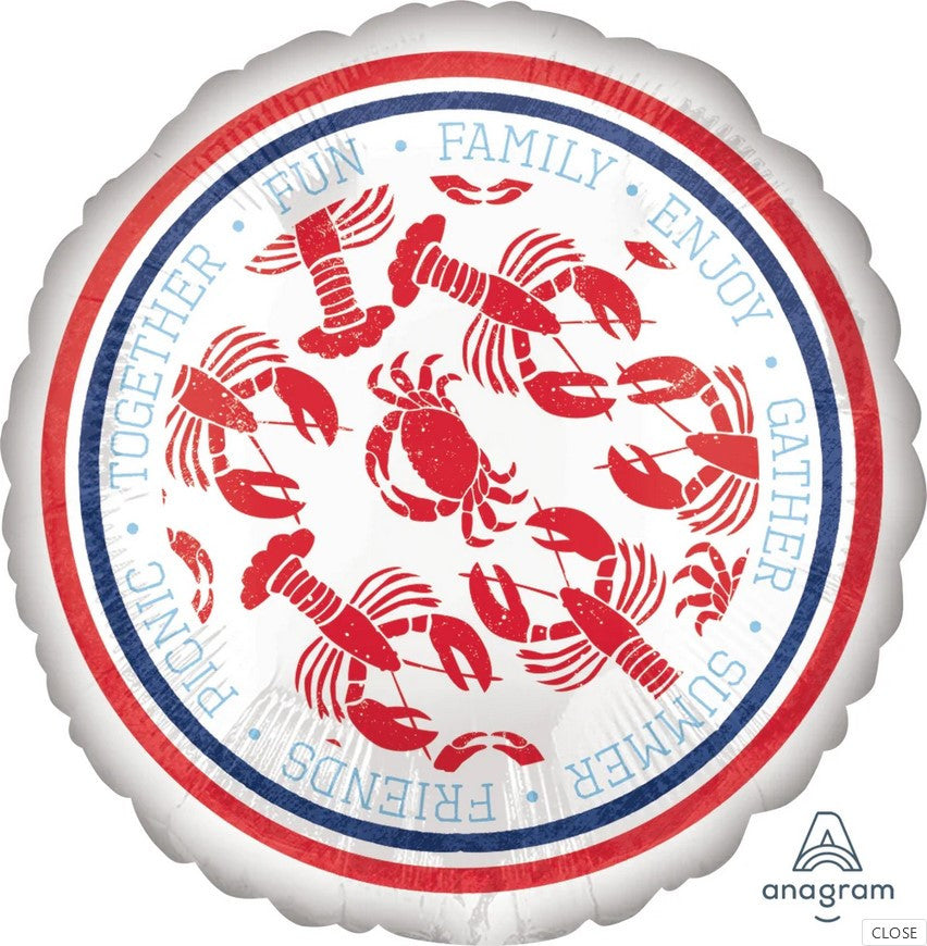 Seafood Fest 18" Foil Balloon Decor