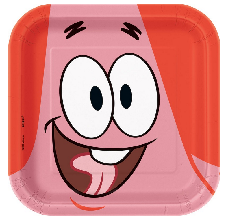 SpongeBob SquarePants Square Patrick Star 7" Dessert Plates 8/CT
