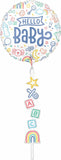 AirWalker Tail Sweet Baby Shapes Hello Baby Balloon