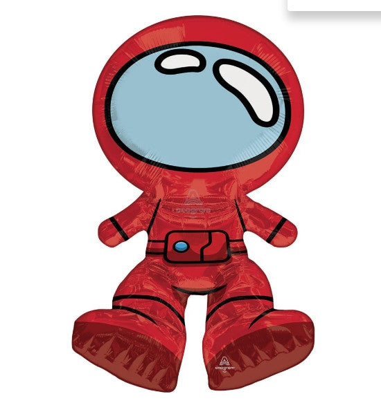 Sitting Spies In Space Among Us  Air-Filled Decorative Foil Balloon