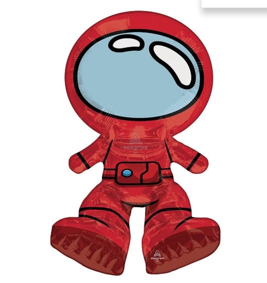 Sitting Spies In Space Among Us  Air-Filled Decorative Foil Balloon