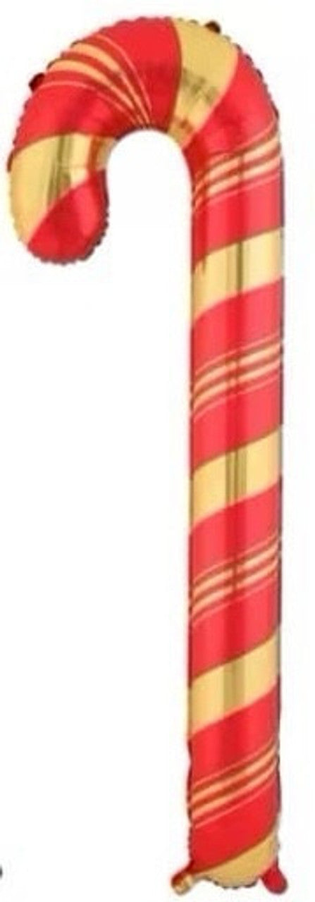 Candy Cane Holiday Red 55" Foil Balloon