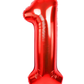 34” Number Balloon Red Trico