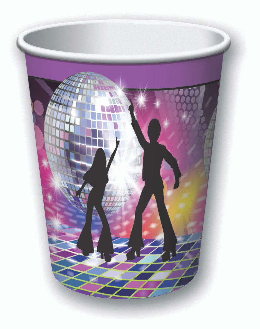 Disco Dance Party 70's Beverage Cups Birthday Party Decor Tableware 8pcs/pk