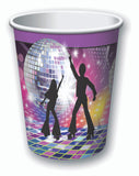 Disco Dance Party 70's Beverage Cups Birthday Party Decor Tableware 8pcs/pk