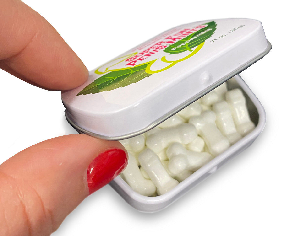 Super Fun Penis Mints Peppermint Flavored Penis Shaped Mini-Mints Tin