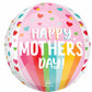 Happy Mother's Day Bright Stripes & Hearts Orbz 16" Balloon