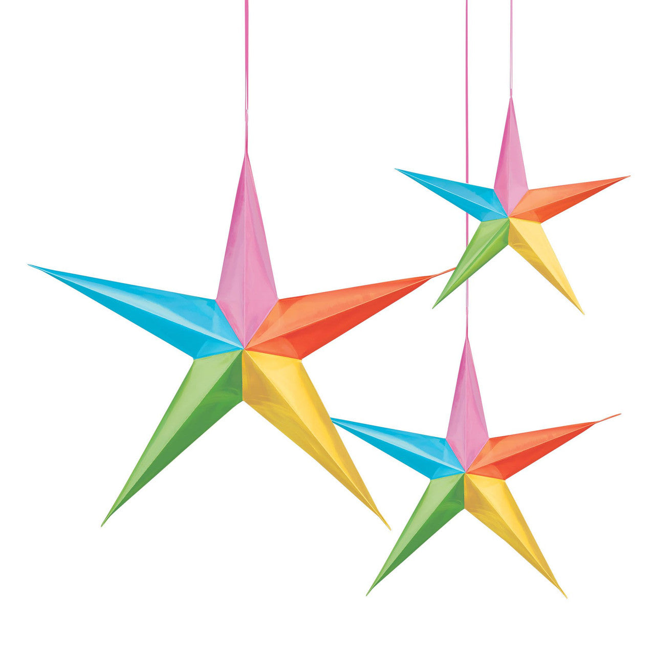 Hanging 3D Stars - Multi 3/CT