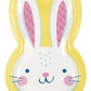 Eggcellent Easter Bunny Shaped 8.25" x 5.25" Plates 8/CT