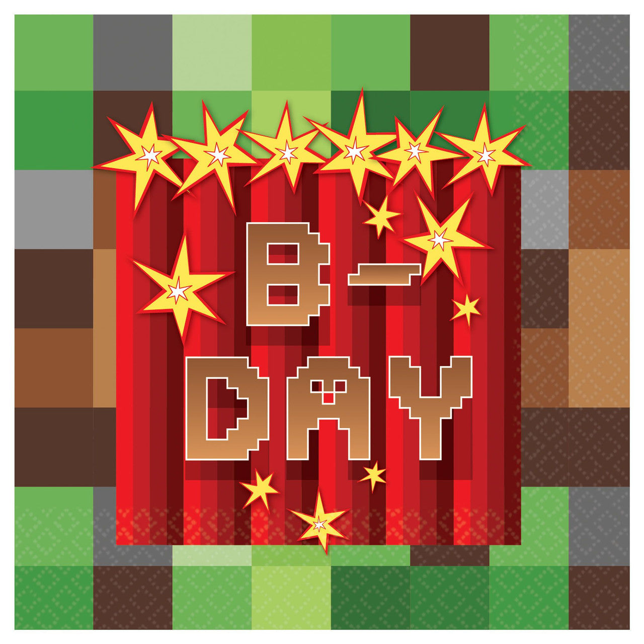 TNT Gaming Happy Birthday Party Beverage Napkins 16 Pack